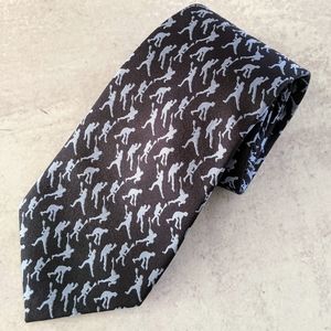 NWOT Mens / Teens 100% Silk LACROSSE Themed Neck Tie